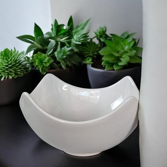 Ceriart Serving Bowl Large Portugal All White Statement Piece 10” - Picture 8 of 9